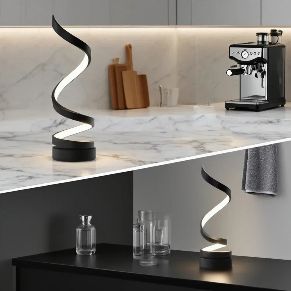 Spiral LED Desk Lamp