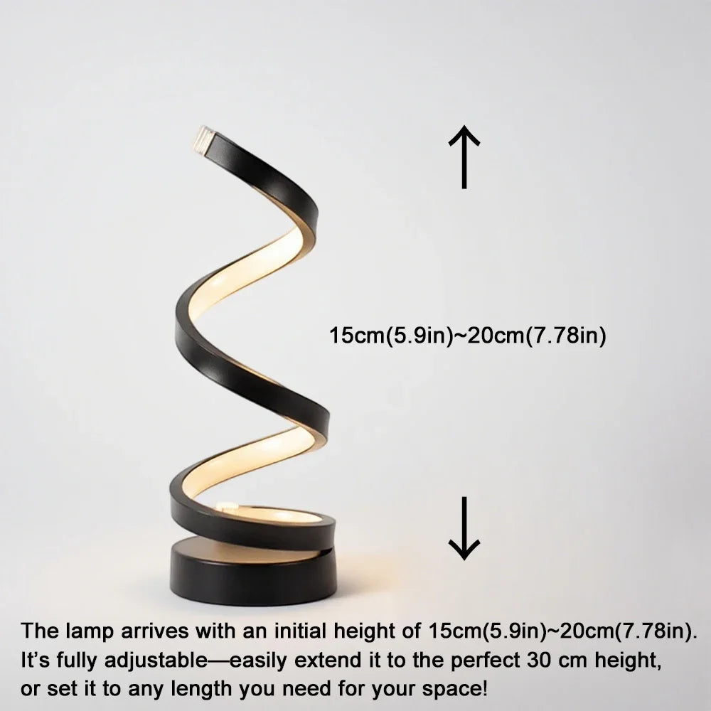 Spiral LED Desk Lamp