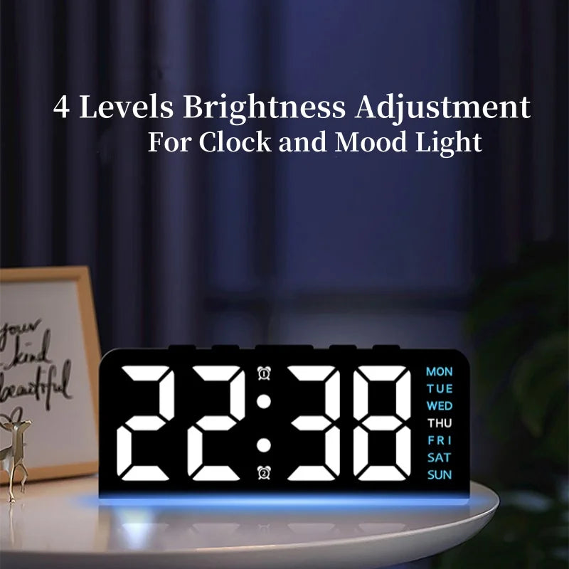 Dual Alarm LED Clock