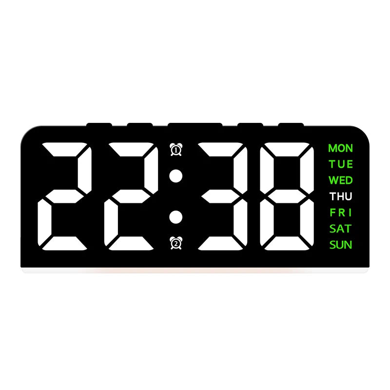 Dual Alarm LED Clock
