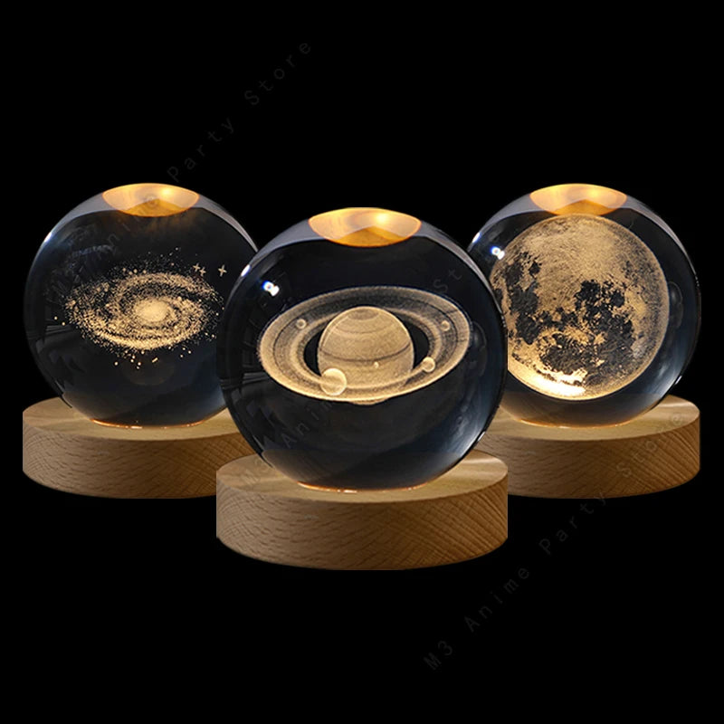 Galaxy Crystal Night Light