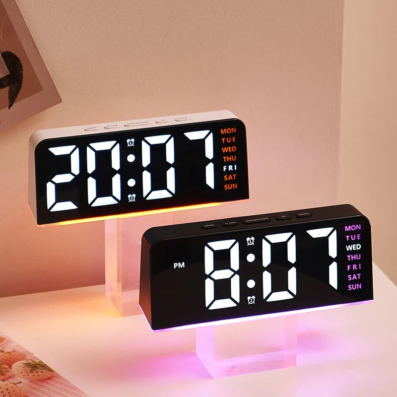 Dual Alarm LED Clock