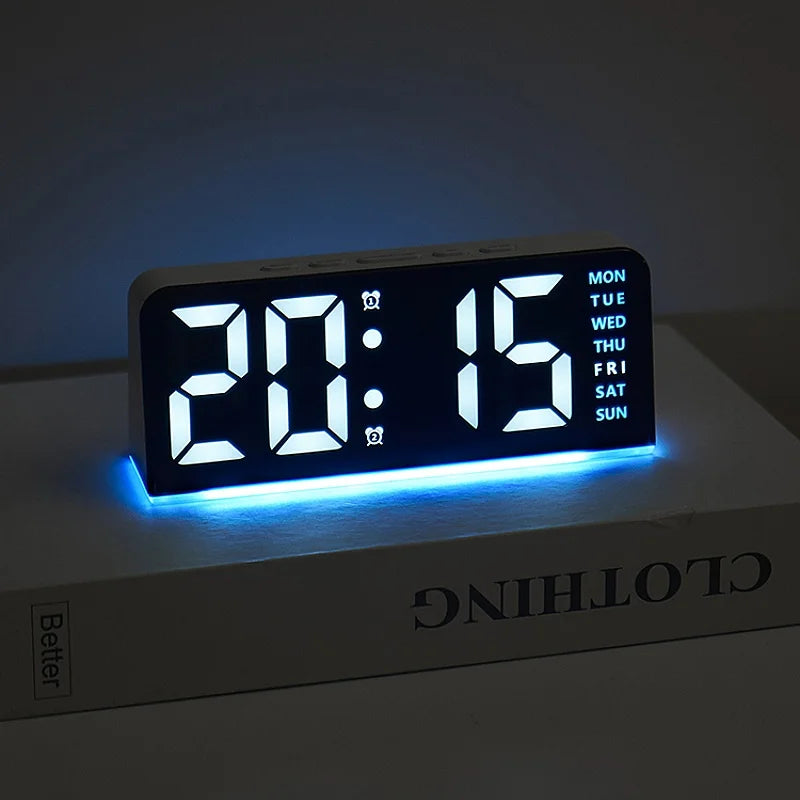 Dual Alarm LED Clock