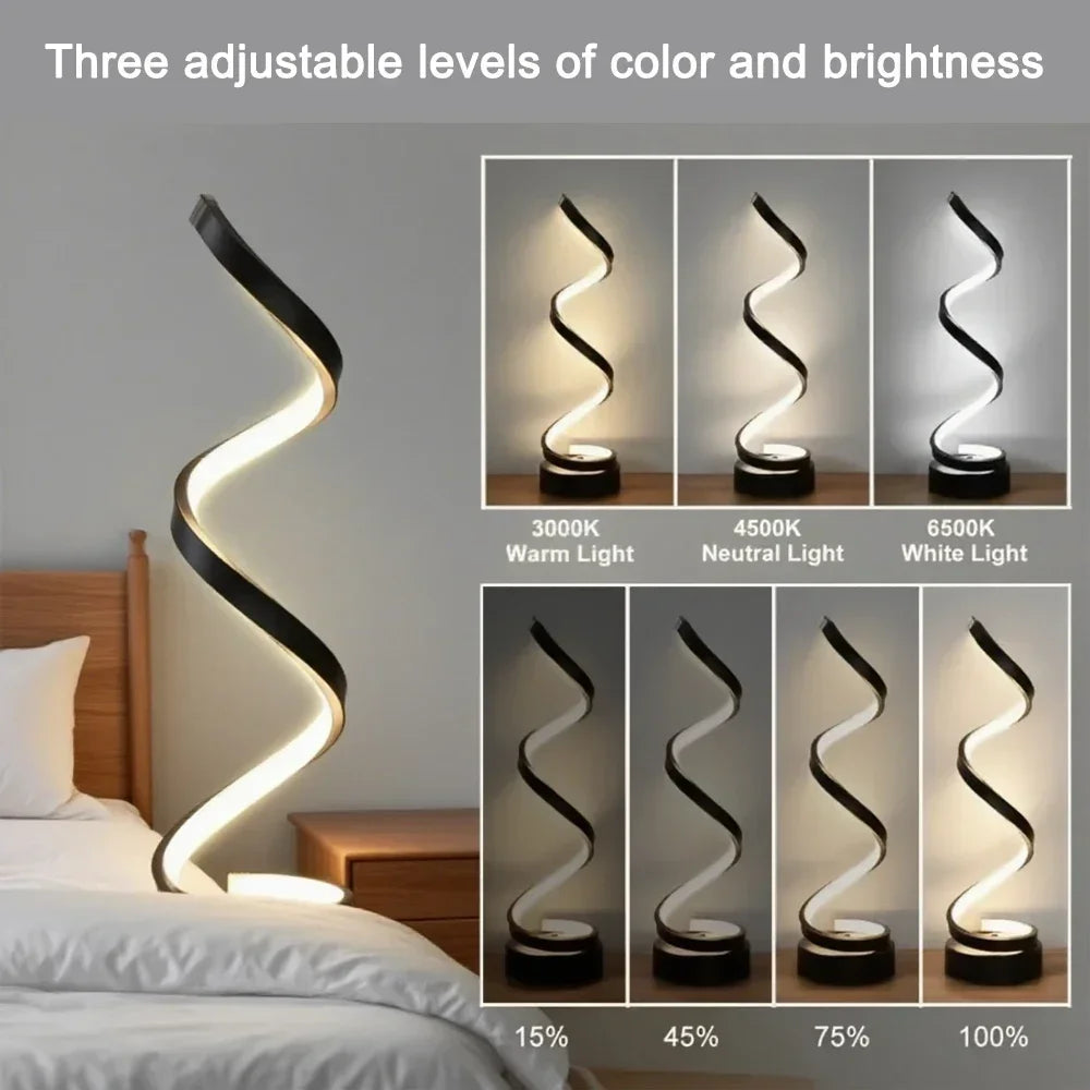 Spiral LED Desk Lamp