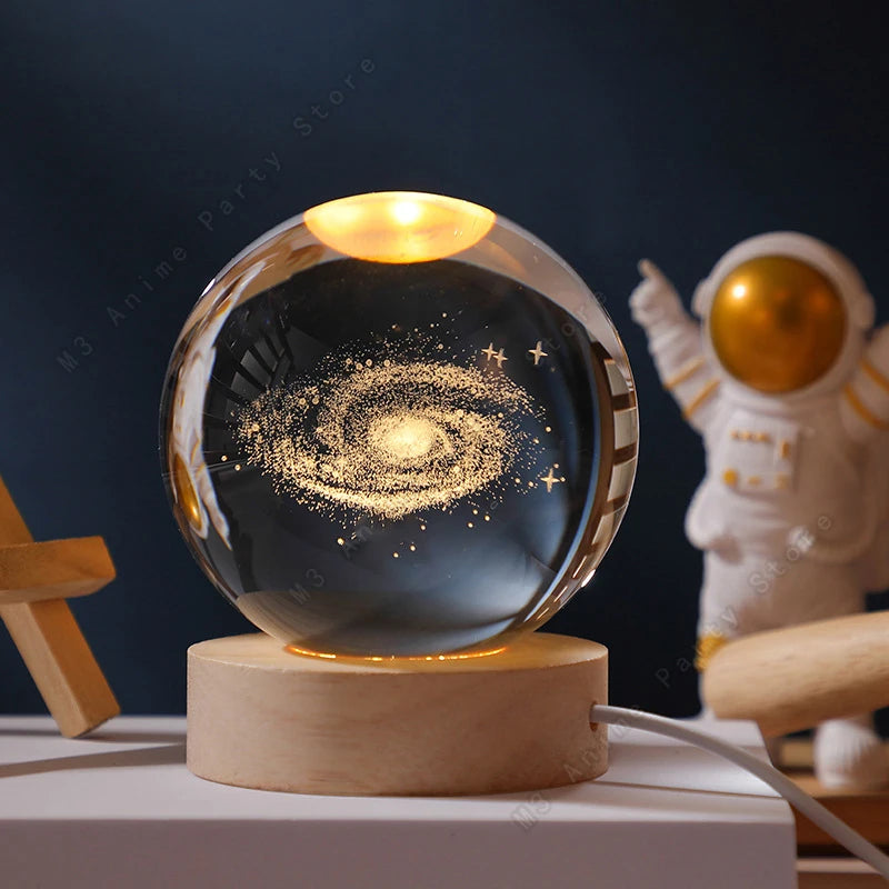 Galaxy Crystal Night Light