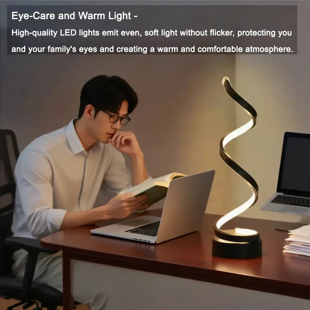 Spiral LED Desk Lamp